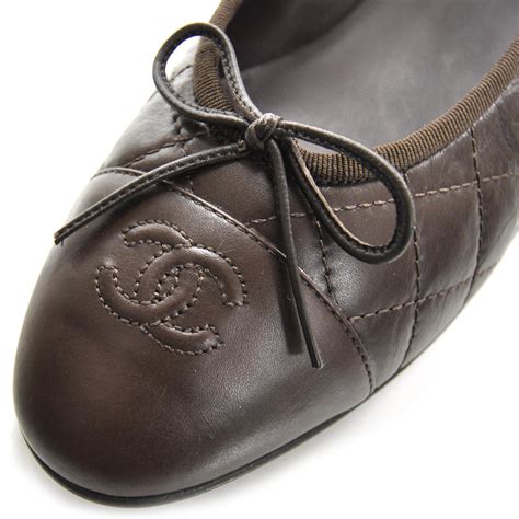 brown and black chanel flats|Chanel flats size 41.